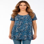 Plus Size Cotton Ultimate Scoopneck Swing Tunic image number 1