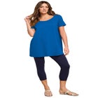 Plus Size Cotton Ultimate Scoopneck Swing Tunic image number 2