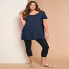 Plus Size Cotton Ultimate Scoopneck Swing Tunic image number null