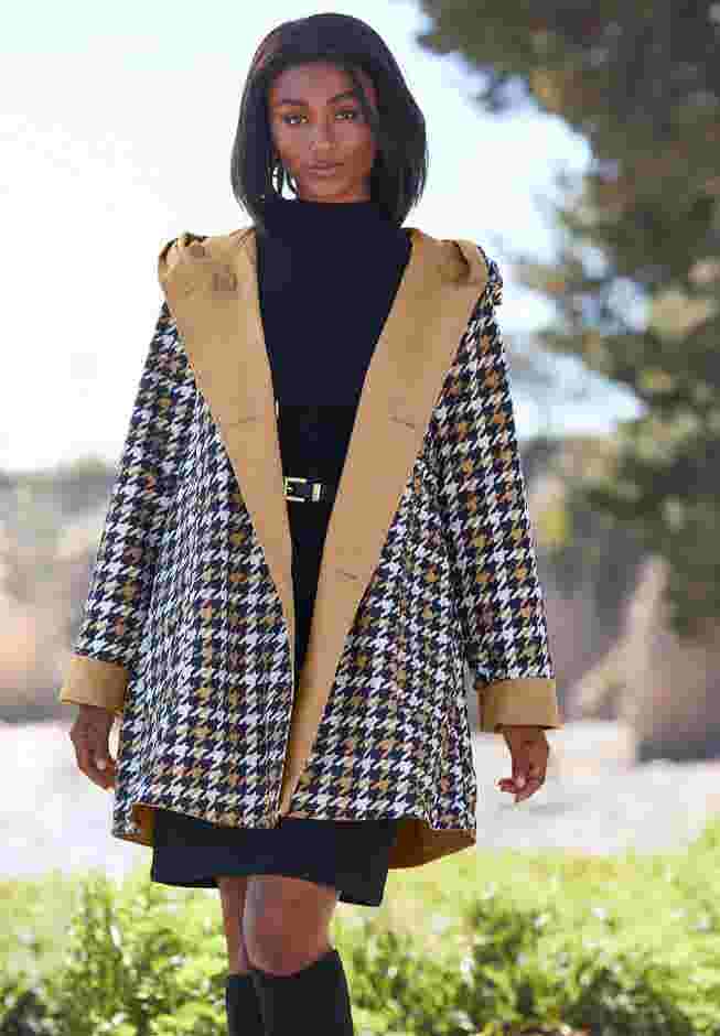 Reversible A-Line Raincoat image number 4