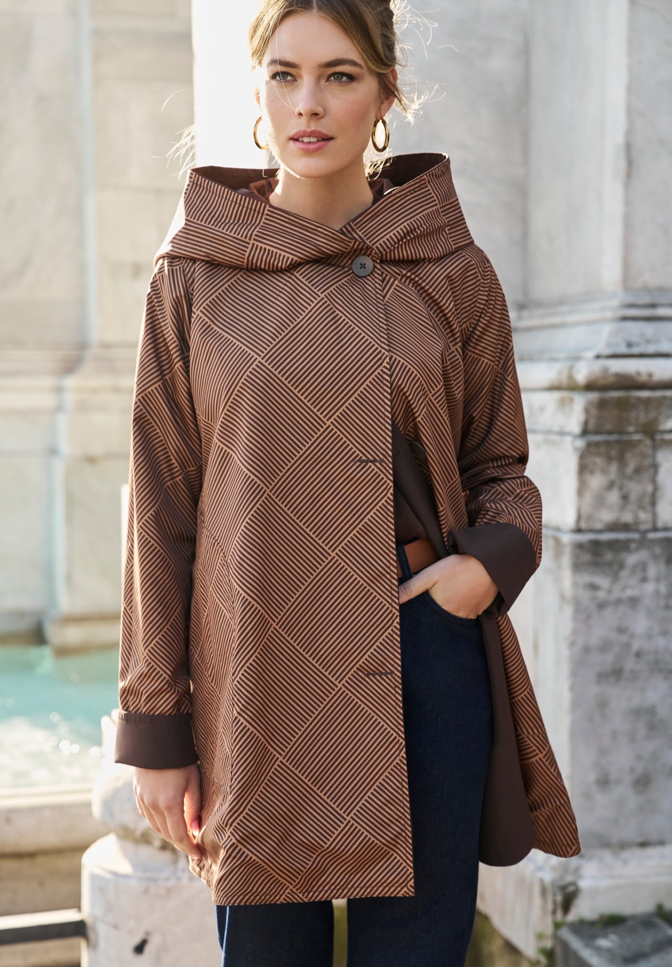 Reversible A-Line Raincoat image number 0