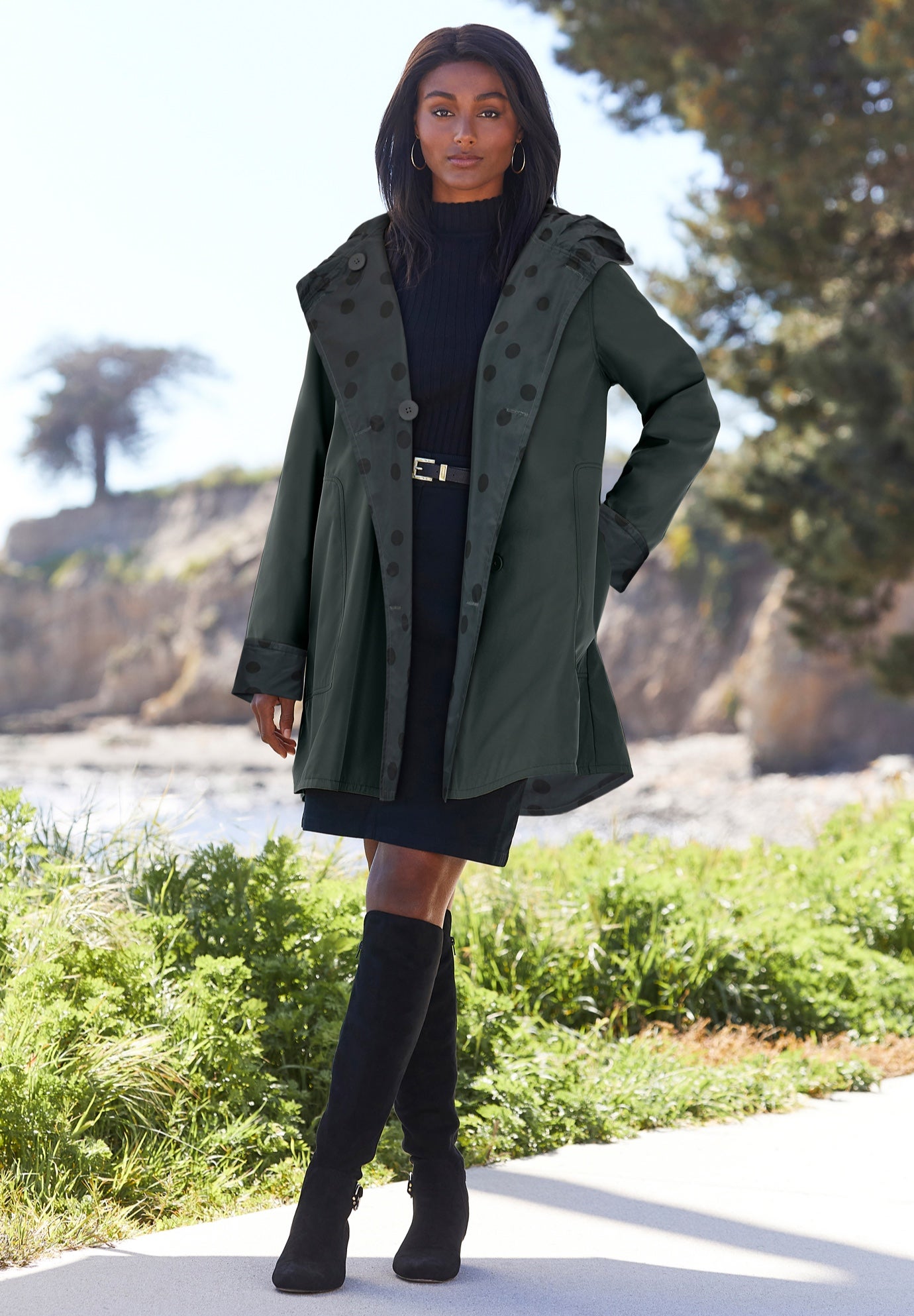 Reversible A-Line Raincoat image number 0