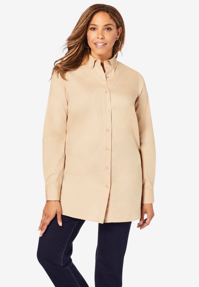 Stretch Poplin Tunic image number 0