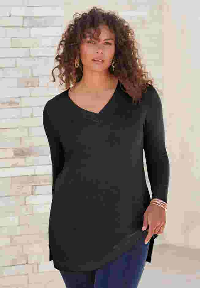 CashMORE V-Neck Sweater image number 0