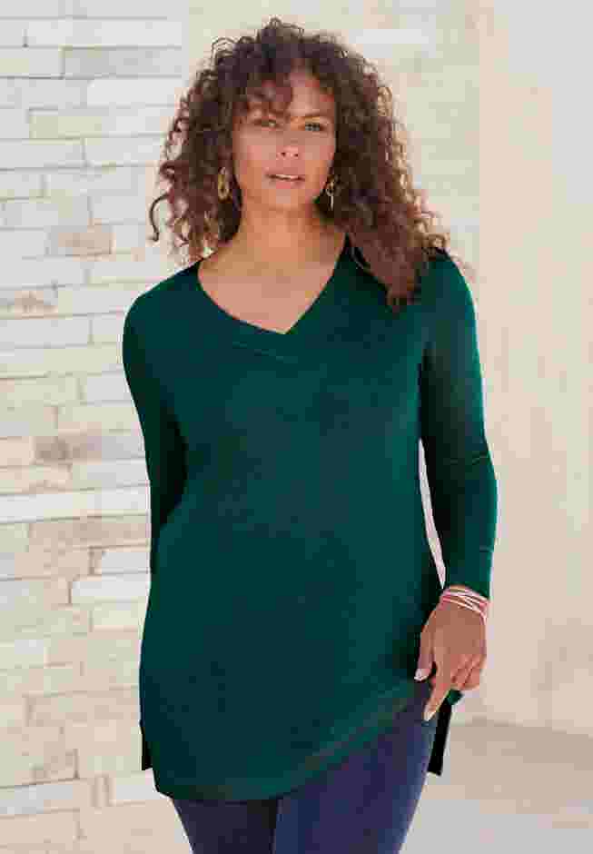 CashMORE V-Neck Sweater image number 0
