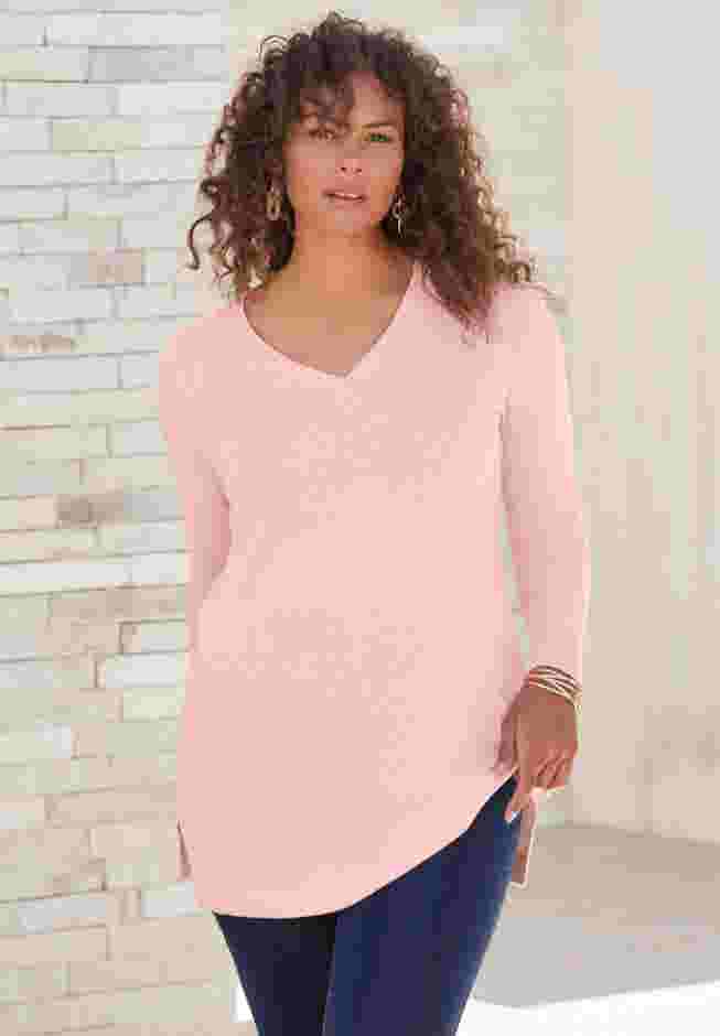 CashMORE V-Neck Sweater image number 3
