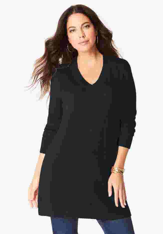 CashMORE V-Neck Sweater image number 1