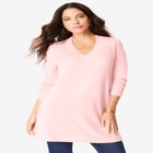 Plus Size CashMORE V-Neck Sweater image number null