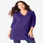 Plus Size CashMORE V-Neck Sweater image number null