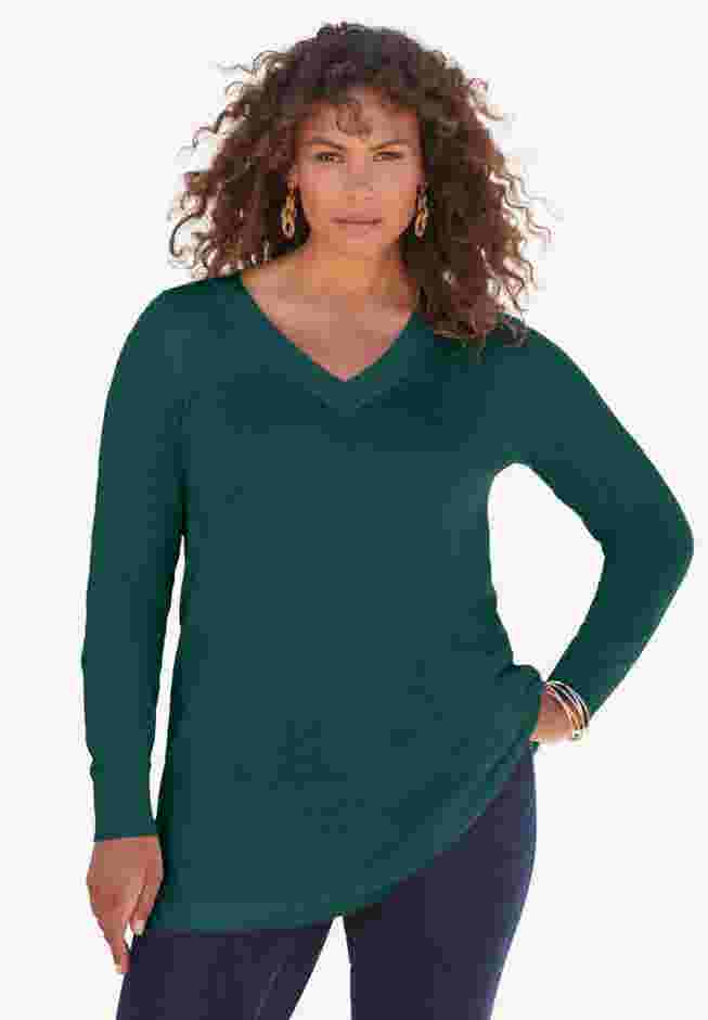 CashMORE V-Neck Sweater image number 0