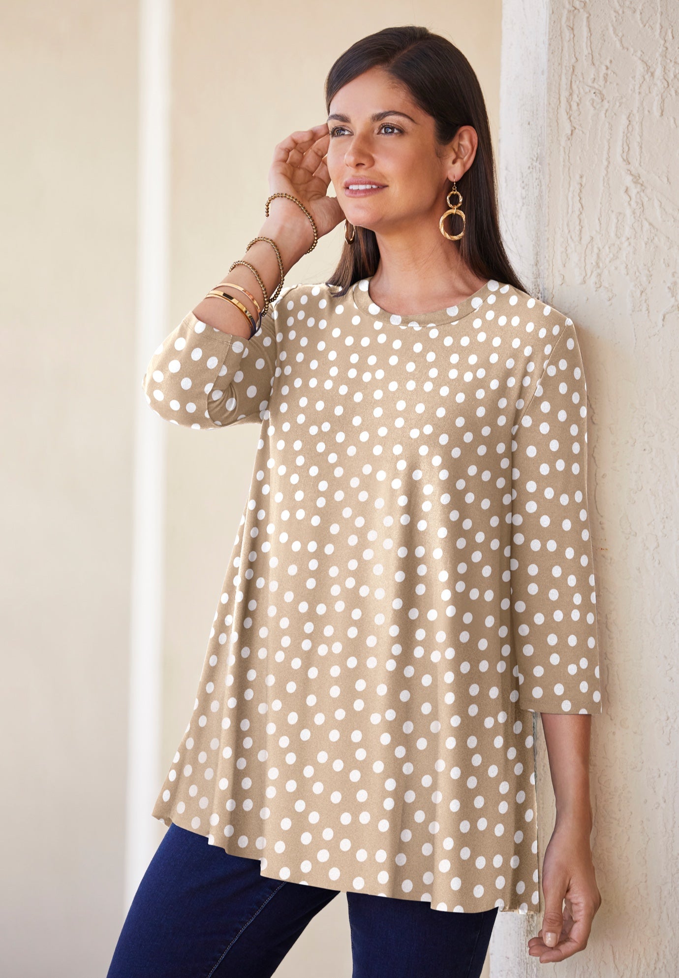 Stretch Knit Swing Tunic image number 0