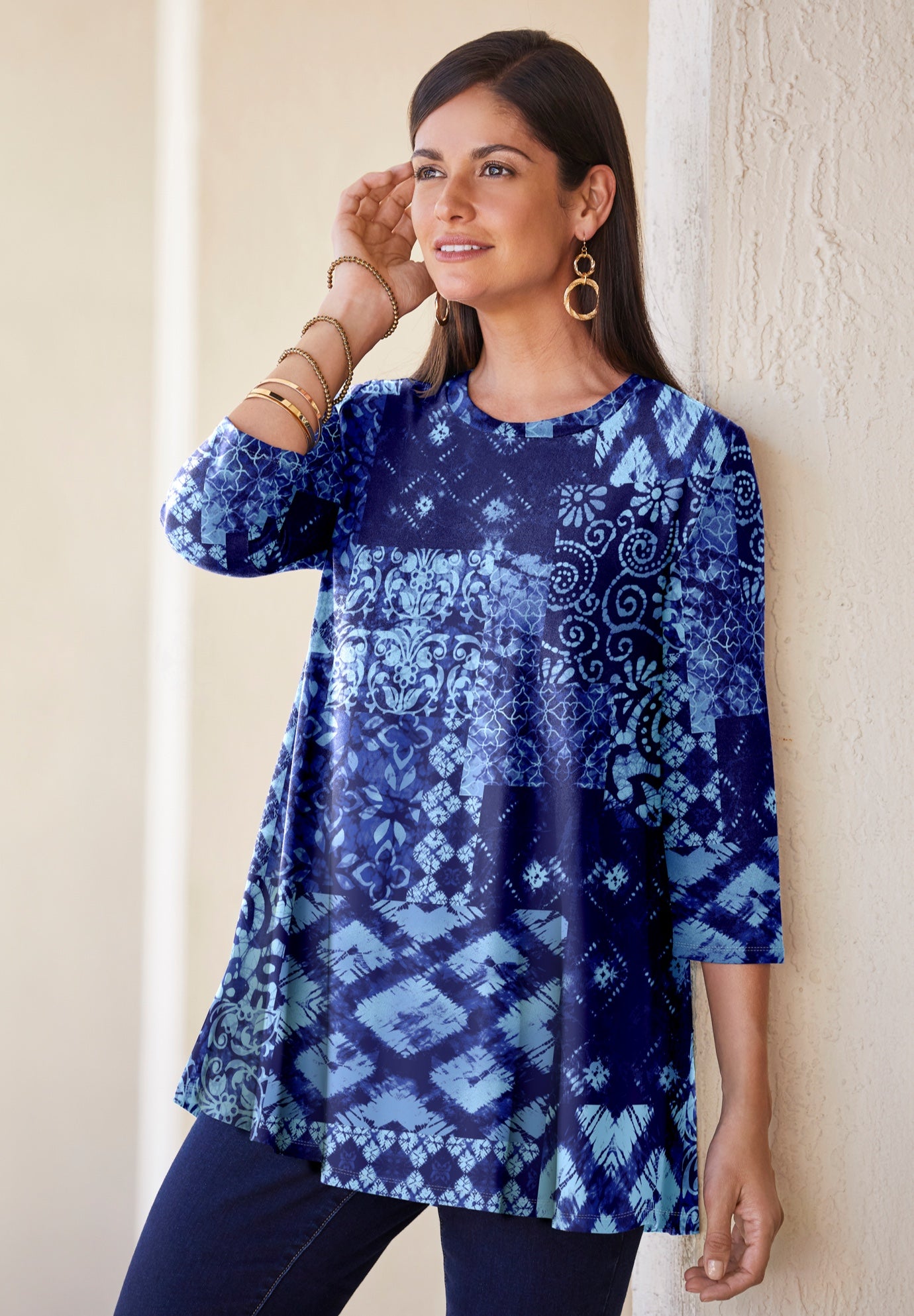 Stretch Knit Swing Tunic image number 0