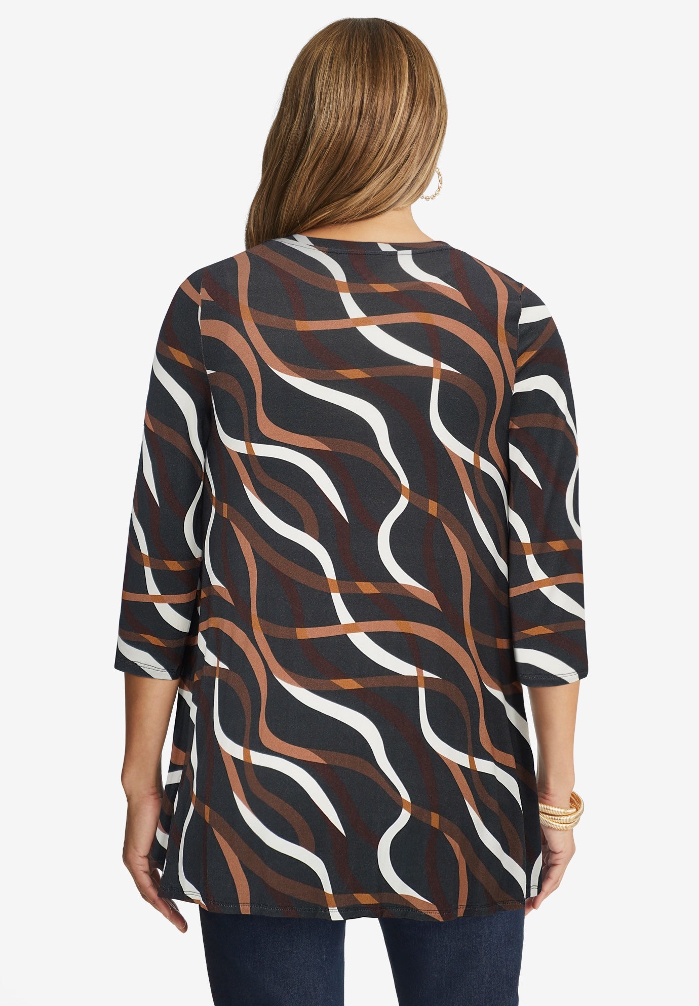 Stretch Knit Swing Tunic image number 1