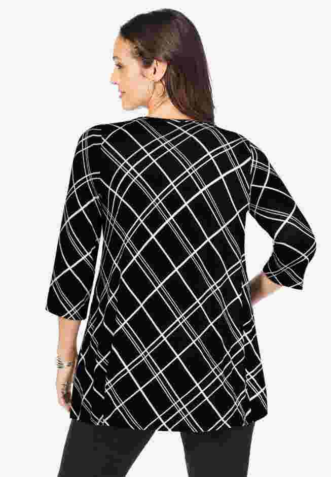 Stretch Knit Swing Tunic image number 1