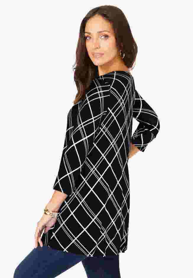 Stretch Knit Swing Tunic image number 2