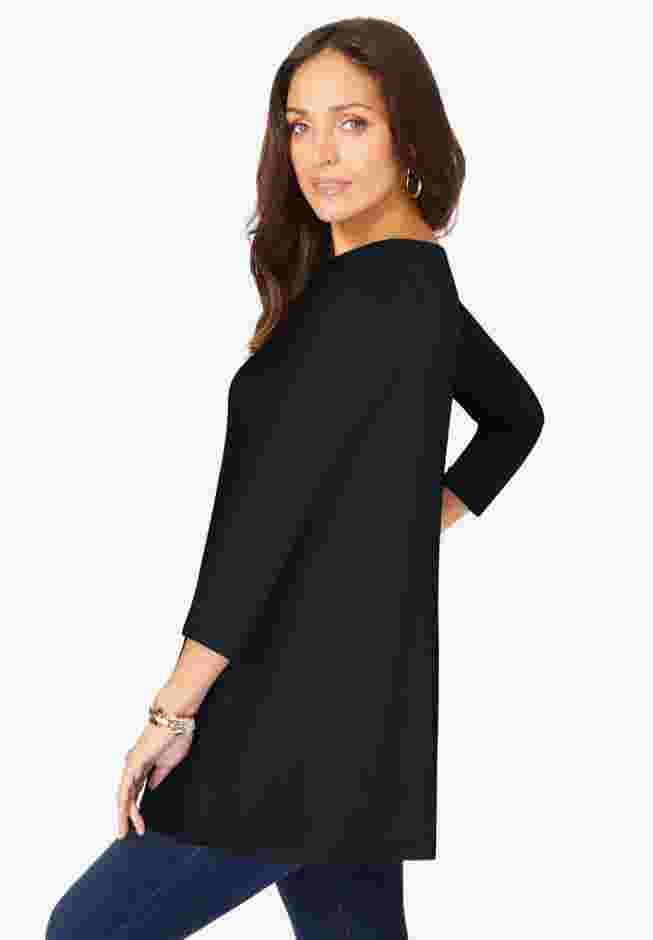 Stretch Knit Swing Tunic image number 2