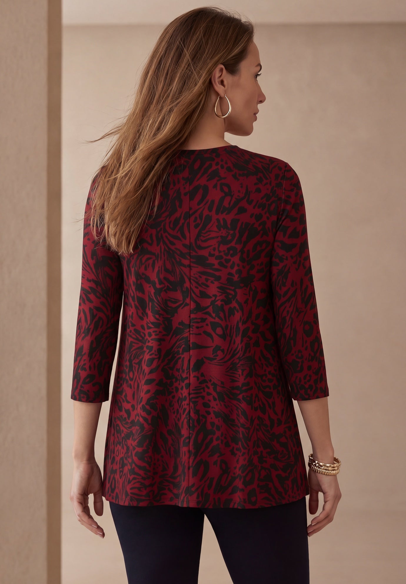 Stretch Knit Swing Tunic image number 1