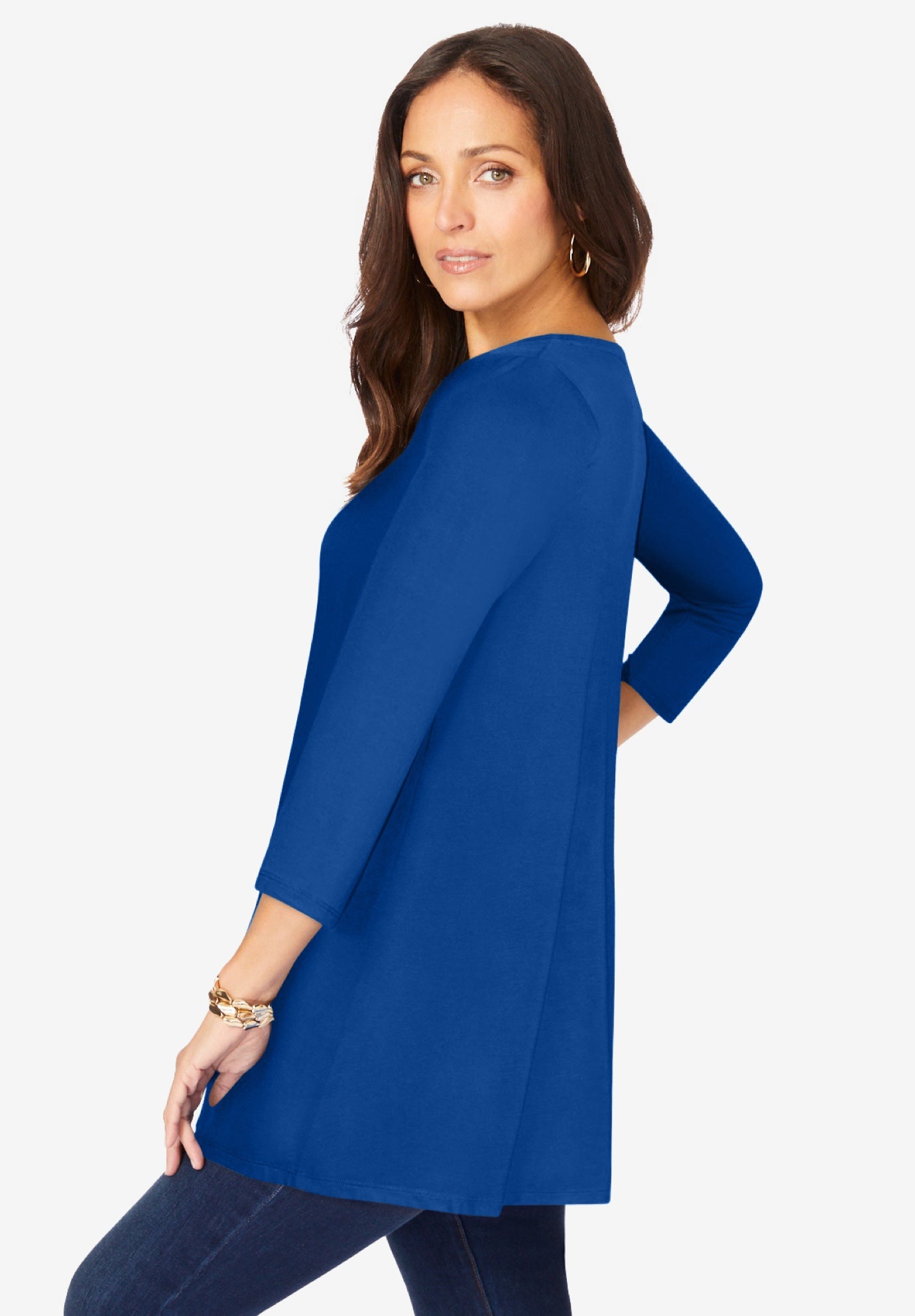 Stretch Knit Swing Tunic image number 1