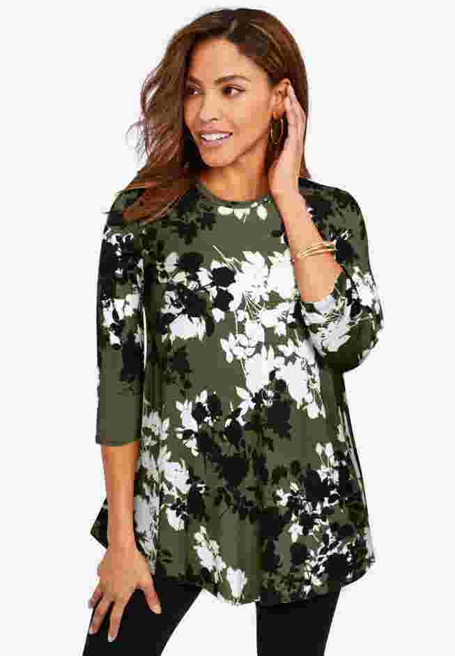 Stretch Knit Swing Tunic image number 0