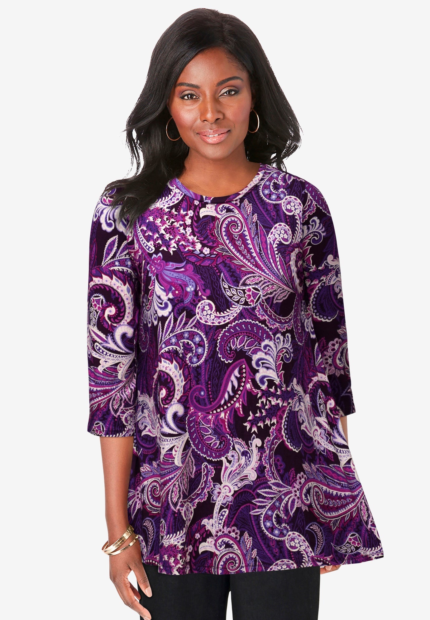 Stretch Knit Swing Tunic image number 0