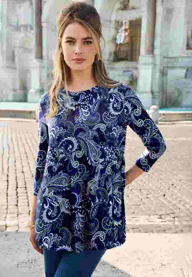 Stretch Knit Swing Tunic image number 0