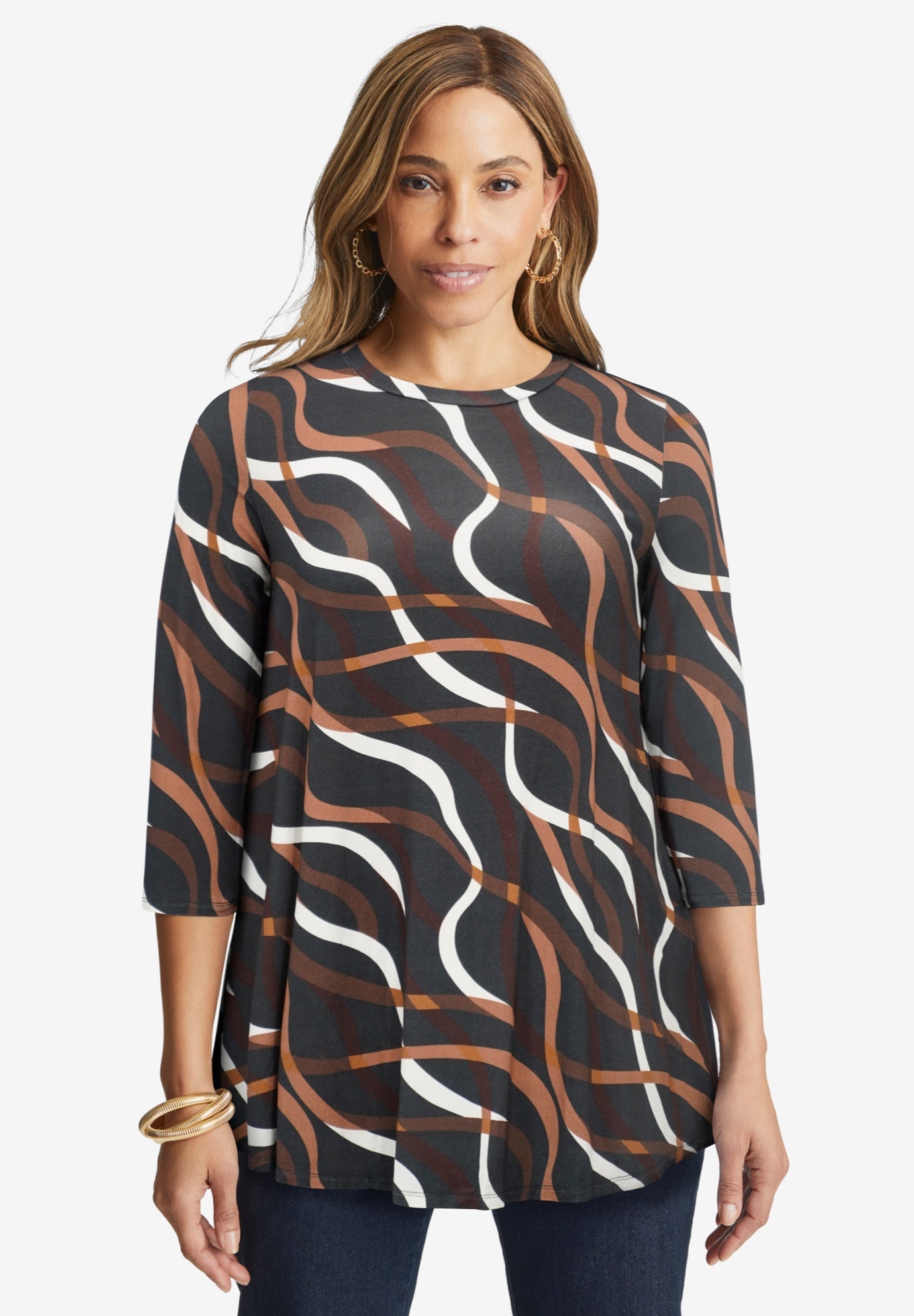 Stretch Knit Swing Tunic image number 0