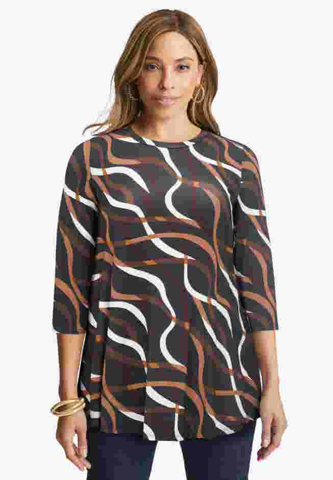 Stretch Knit Swing Tunic image number 0