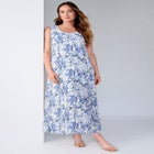 Denim Maxi Dress image number null