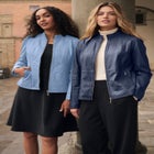 Zip Front Leather Jacket image number null