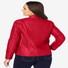 Zip Front Leather Jacket image number null