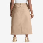 True Fit Stretch Denim Midi Skirt image number null