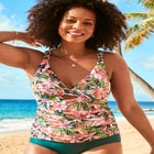 Keyhole Underwire Tankini Top image number null