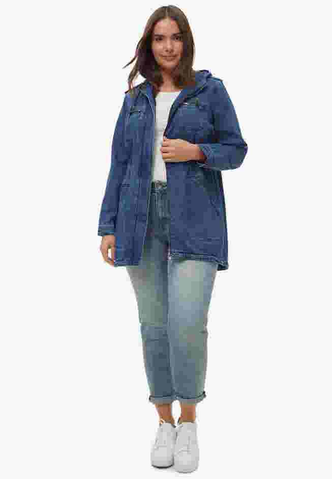 Hooded Anorak Denim Jacket image number 0