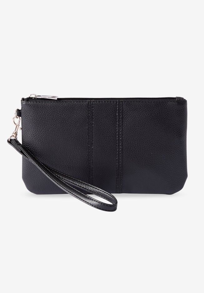 Faux Leather Wristlet image number null