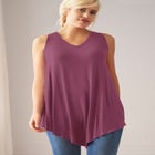 V-Neck Pointed Front Tank image number null
