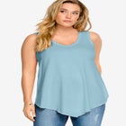 V-Neck Pointed Front Tank image number null