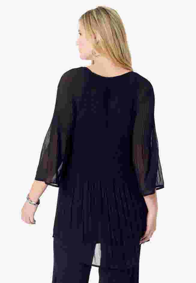 Pleated Keyhole Tunic image number 1