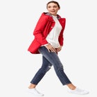 Snap-Front Hooded Raincoat image number null