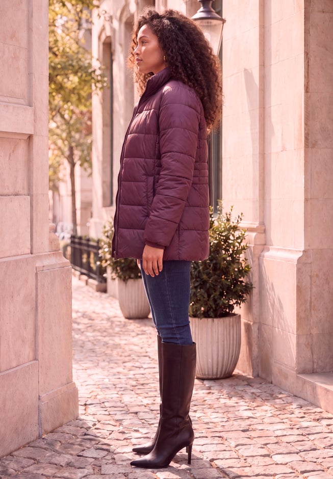 Plus Size Lightweight Quilted Jacket image number 1
