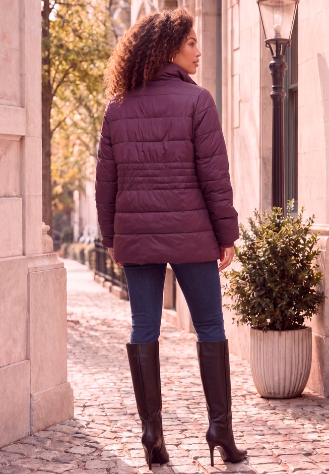 Plus Size Lightweight Quilted Jacket image number 2