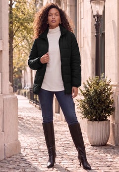 Plus Size Lightweight Quilted Jacket