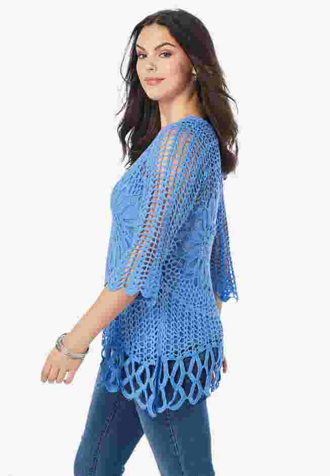 Starburst Crochet Sweater image number 2