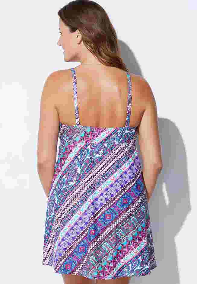 Tie Front Underwire Swimdress image number 1