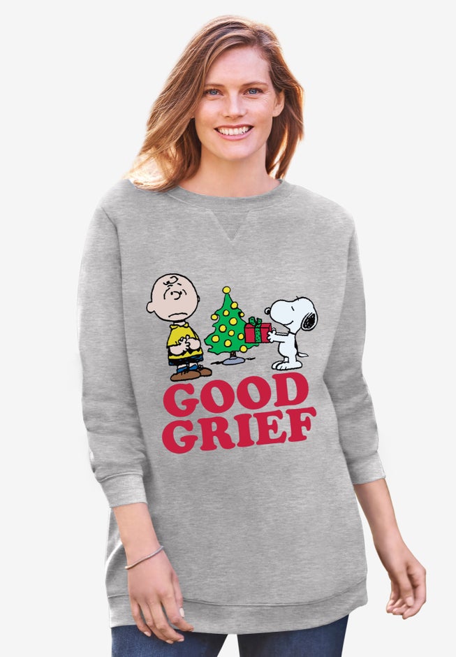 Peanuts Christmas Snoopy Good Fleece Sweatshirt image number null