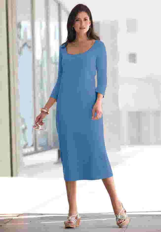 Stretch Cotton T-Shirt Dress image number 0