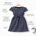 Knit Drawstring Dress image number null