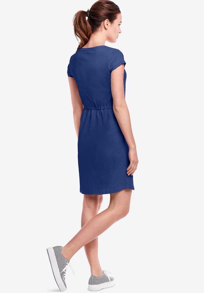 Knit Drawstring Dress image number 1