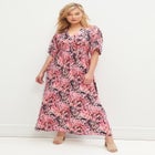 Knit Tie-Back Maxi image number null