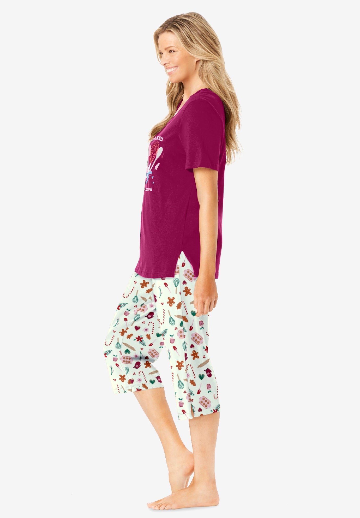 2-Piece Capri Cotton PJ Set image number 2