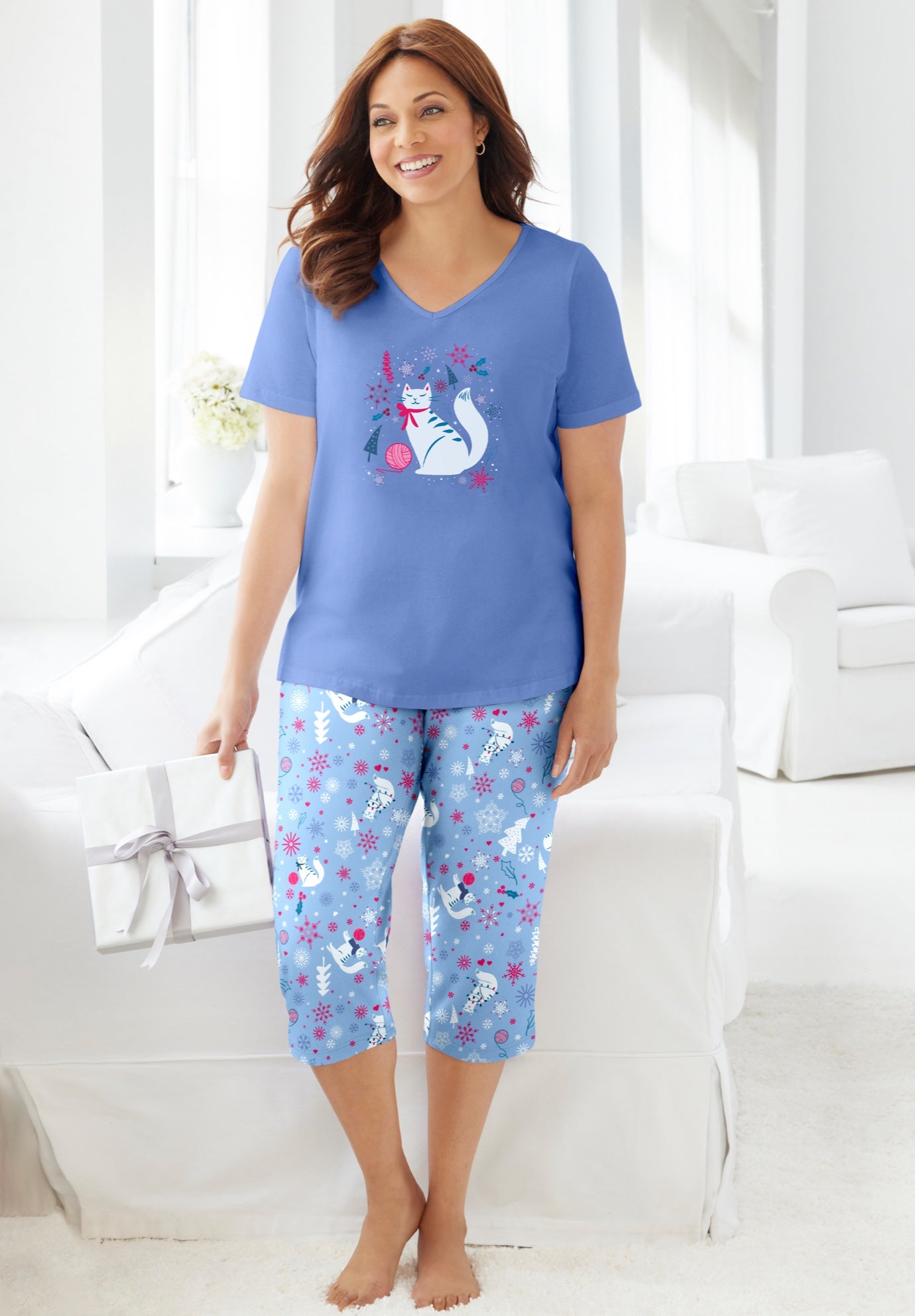 2-Piece Capri Cotton PJ Set image number 0